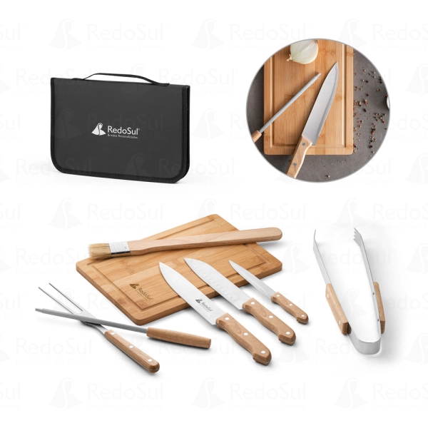 RD 94104-Kit churrasco personalizado 8 peças RD 94104-Kit churrasco personalizado 8 peças